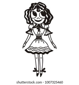 Girl. Vector illustration.