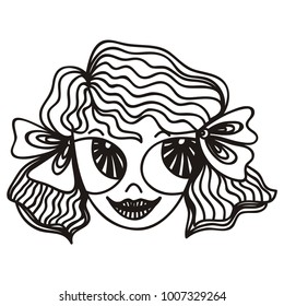 Girl. Vector illustration.