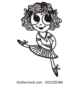 Girl. Vector illustration.
