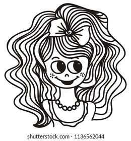 Girl. Vector illustration