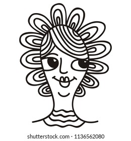Girl. Vector illustration