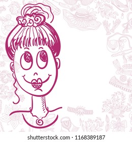 Girl. Vector illustration