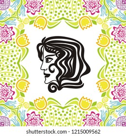 Girl. Vector illustration