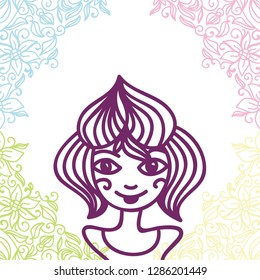 Girl. Vector illustration