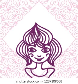 Girl. Vector illustration