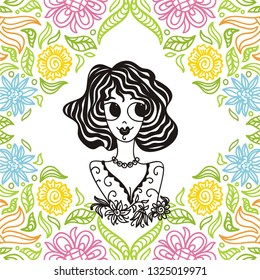 Girl. Vector illustration