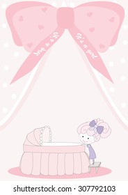 it's a girl vector illustration
