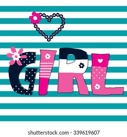 girl vector illustration