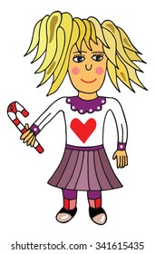girl vector illustration