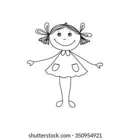 Girl vector illustration