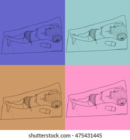 girl vector illustration