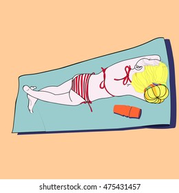 girl vector illustration