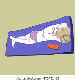 girl vector illustration