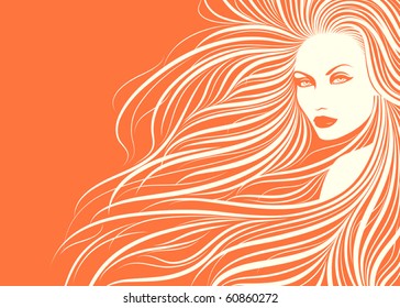 Girl. Vector illustration.