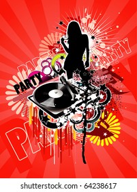 girl vector illustration