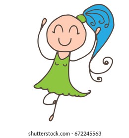 girl vector illustration 