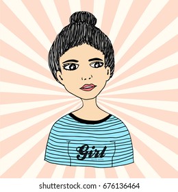 Girl vector illustration