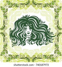 Girl. Vector illustration.
