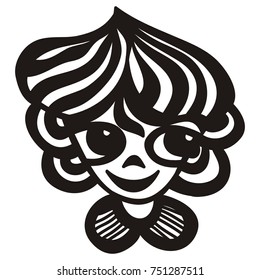 Girl. Vector illustration.