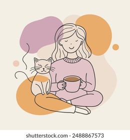 Girl vector illustration design and art.