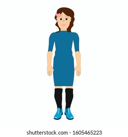Girl vector illustration isolated decor