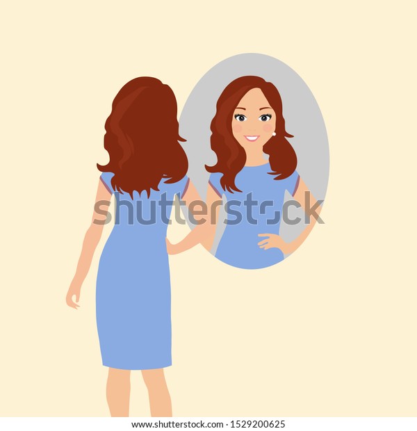 Girl Vector Illustration Isolated On White Stock Vector (Royalty Free ...