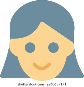 girl Vector illustration on a transparent background. Premium quality symmbols. Line Color vector icons for concept and graphic design.