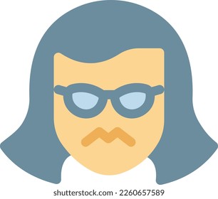 girl  Vector illustration on a transparent background. Premium quality symmbols. Line Color vector icons for concept and graphic design.