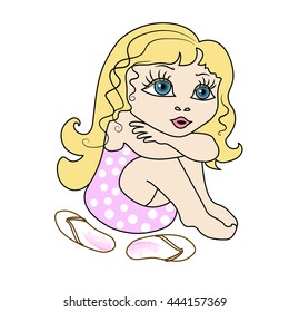 girl vector/girl illustration/romantic girl
