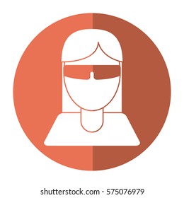 girl with virtual reality goggles smart shadow