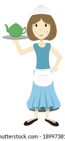 Girl waiter