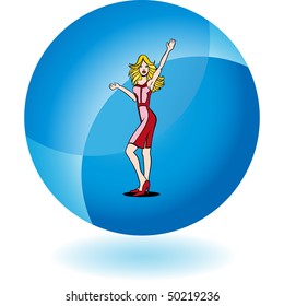 Girl Waving