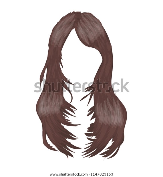 Girl Wavy Hairs Steps Longer Hair Beauty Fashion Stock Image