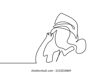 a girl is wearing a pilot's cap and rejoicing