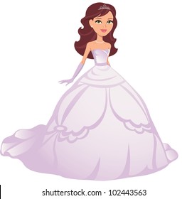 Girl Wearing Princess Ballgown