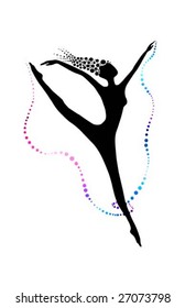 The girl who is dancing