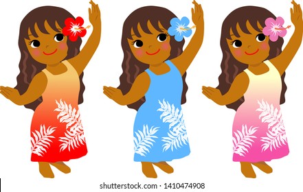 A girl who enjoys hula dancing