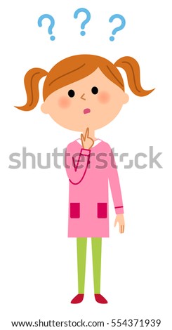The girl who feels a doubt