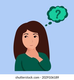 The girl who thinks about something