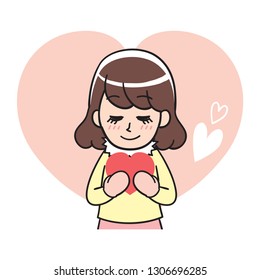 A girl who thinks of someone