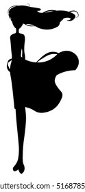 Girl   wind
