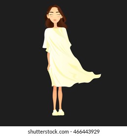 Girl in the wind
