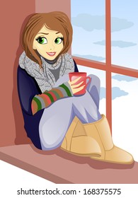 Girl at the window
