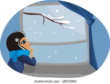 girl in winter