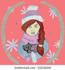 girl in winter

