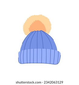 girl winter hat kid cartoon. clothes cute, warm young, little happy girl winter hat kid sign. isolated symbol vector illustration