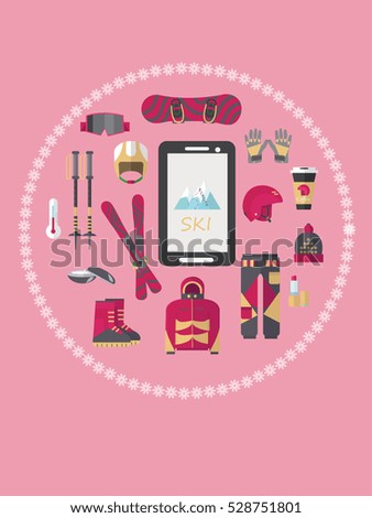 girl winter ski set