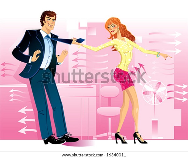 Girl Wishes Have Sex Man Stock Vector Royalty Free 16340011