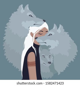 Wolf Girl Images Stock Photos Vectors Shutterstock