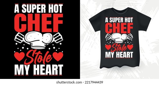 Girl And Woman Funny Cooking Chef T-shirt Design